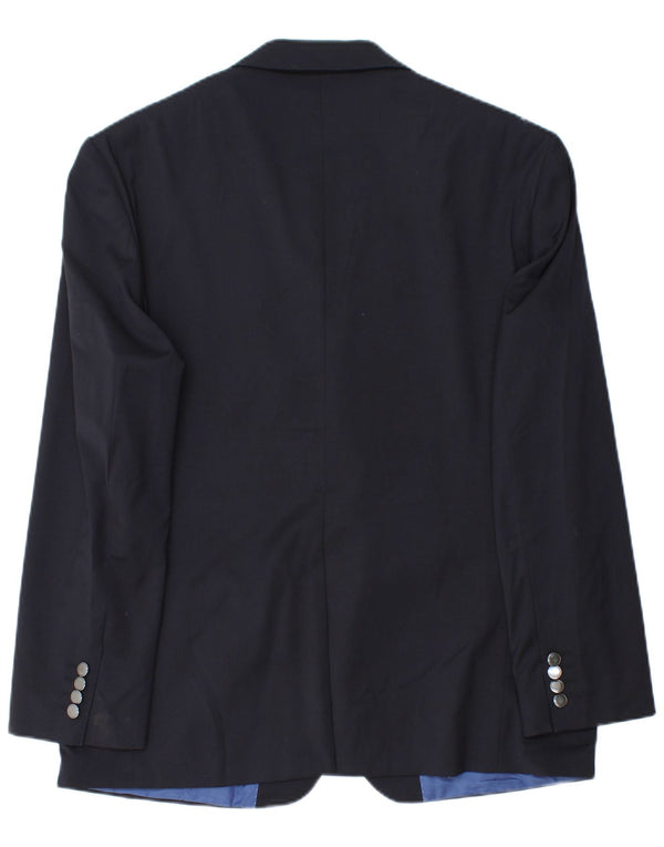 Jachetă pentru bărbați Marks & Spencer cu 2 nasturi, UK 42 XL, poliester bleumarin