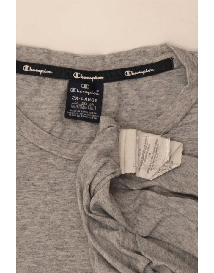 Tricou pentru bărbați Champion Top 2XL, bumbac cu pete gri
