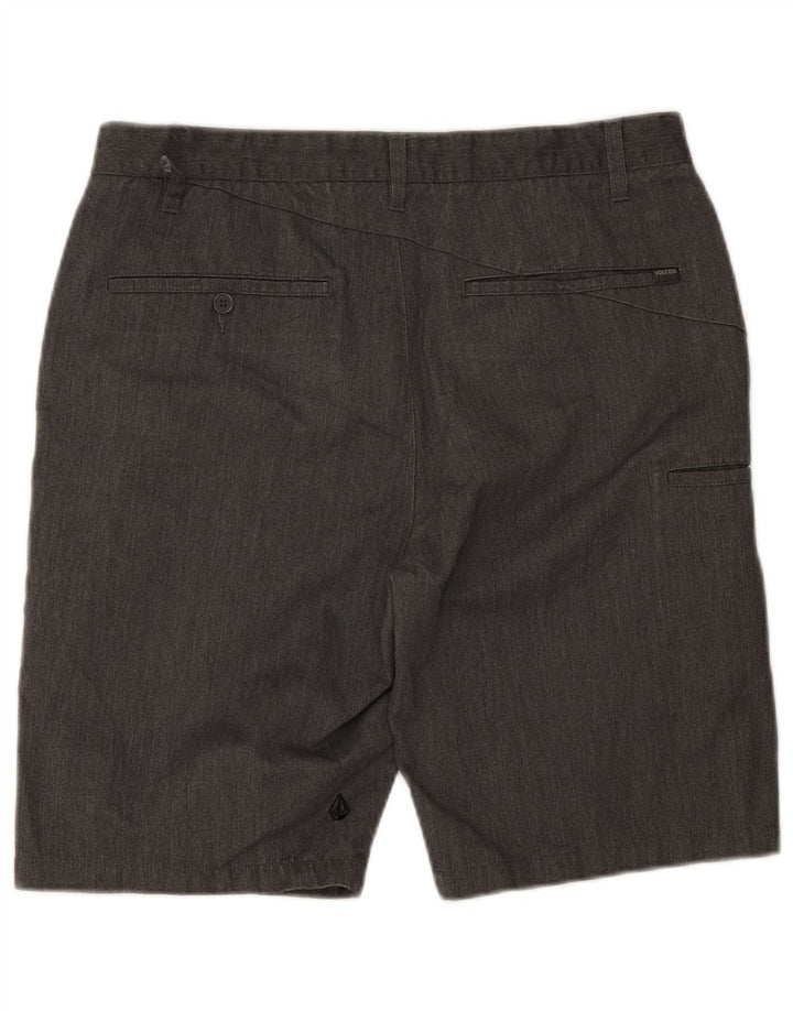 Pantaloni scurți chino pentru bărbați Volcom W34, bumbac cu pete gri mari