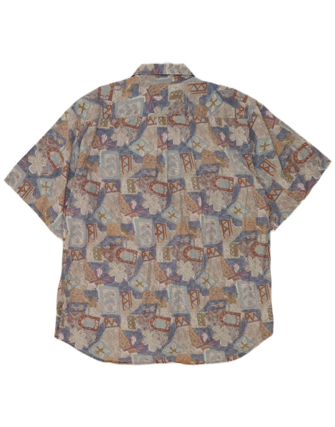 Cămașă cu mânecă scurtă pentru bărbați FILA 2XL, bumbac floral multicolor