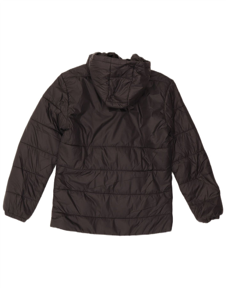 Jachetă căptușită cu glugă Puma pentru bărbați UK 36 Small Black Nylon