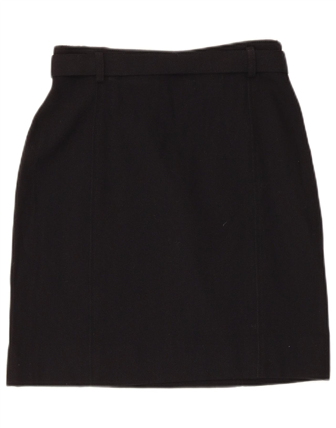 Fusta Dreaptă Vintage Femei IT 42 Medium W26 Lână Neagră