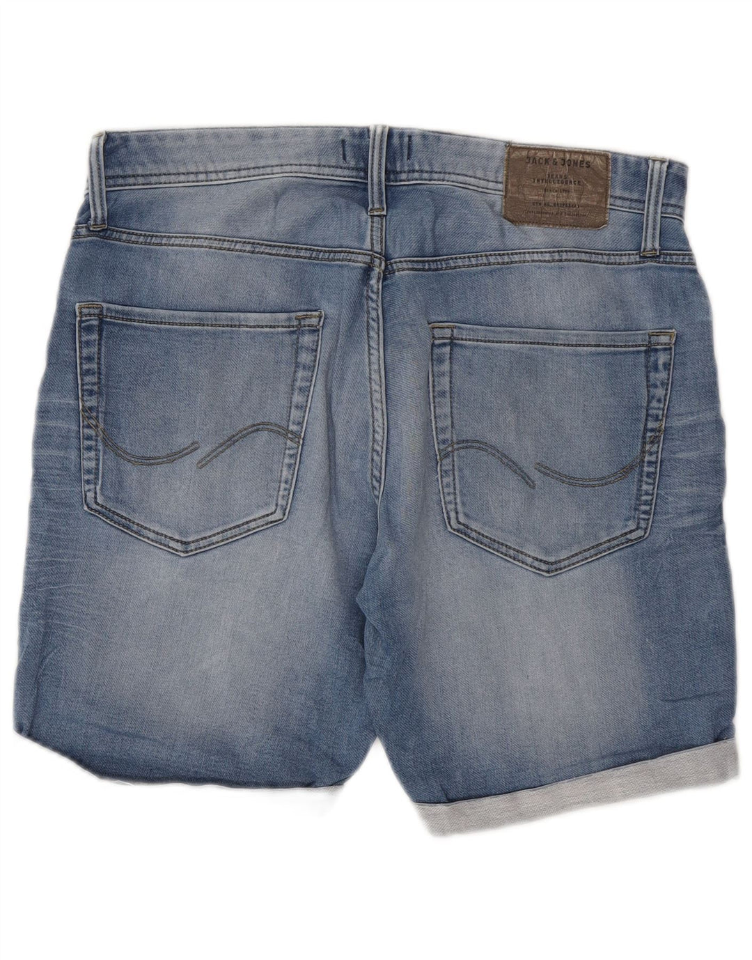 Pantaloni scurți din denim Jack & Jones pentru bărbați, de culoare medie, W32, albastru