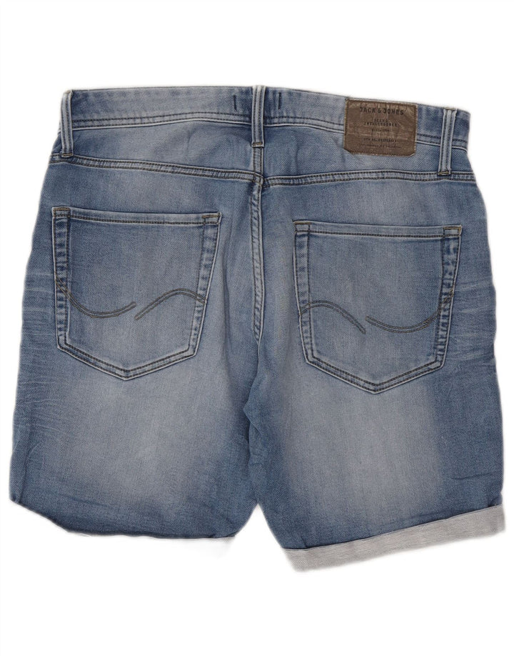 Pantaloni scurți din denim Jack & Jones pentru bărbați, de culoare medie, W32, albastru