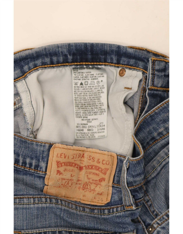 Blugi drepti pentru bărbați Levi's W32 L34 Bumbac albastru