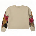 Pulover supradimensionat cu grafic pentru femei Zara UK 14 Medium White Floral