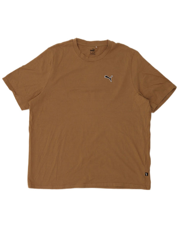 Tricou pentru bărbați Puma Top 2XL Bej Bumbac