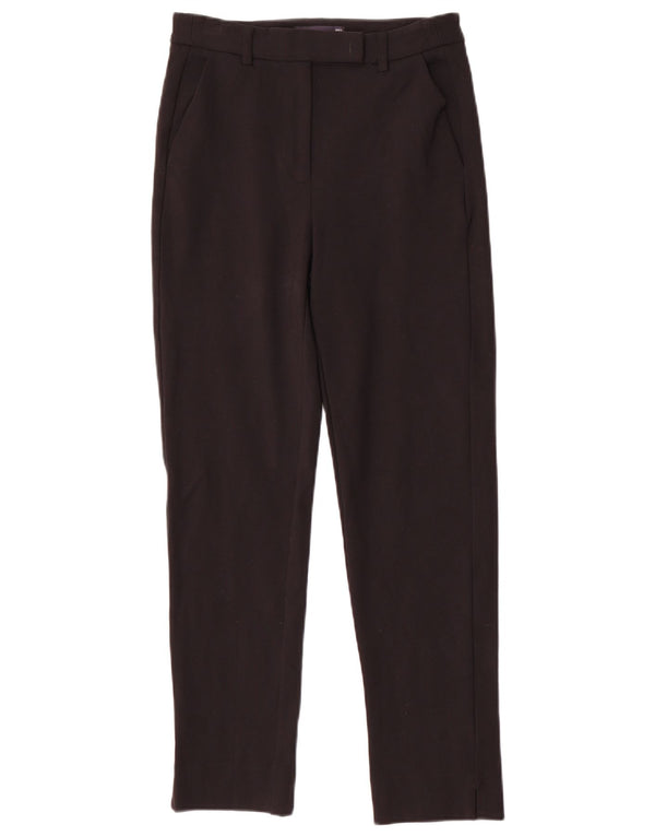 Pantaloni de costum subțiri pentru femei Marks & Spencer UK 8 Mici W26 L28 Viscoză neagră