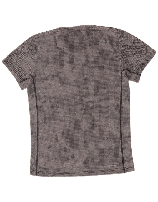 Tricou Adidas Climalite pentru bărbați Top mic, gri, camuflaj, poliester