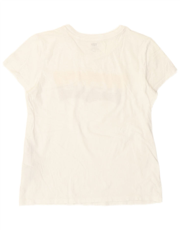 Tricou grafic Levi's pentru femei Top UK 14 Medium White Bumbac