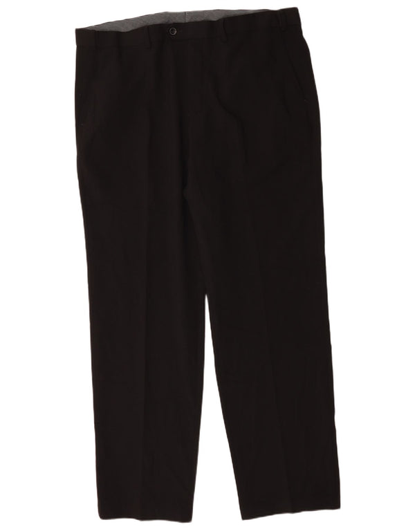 Marks & Spencer Pantaloni drepți pentru bărbați L42 L33 Poliester negru