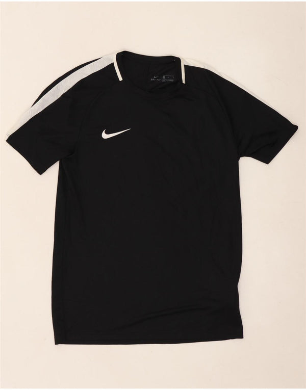 Tricou Nike Dri Fit pentru bărbați Top Mediu Negru Poliester Bloc de culoare
