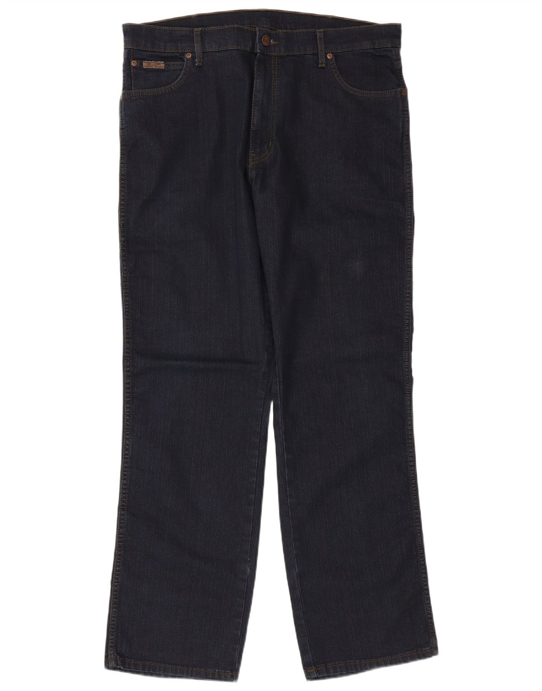 WRANGLER Blugi drepti pentru bărbați W38 L32 bumbac bleumarin