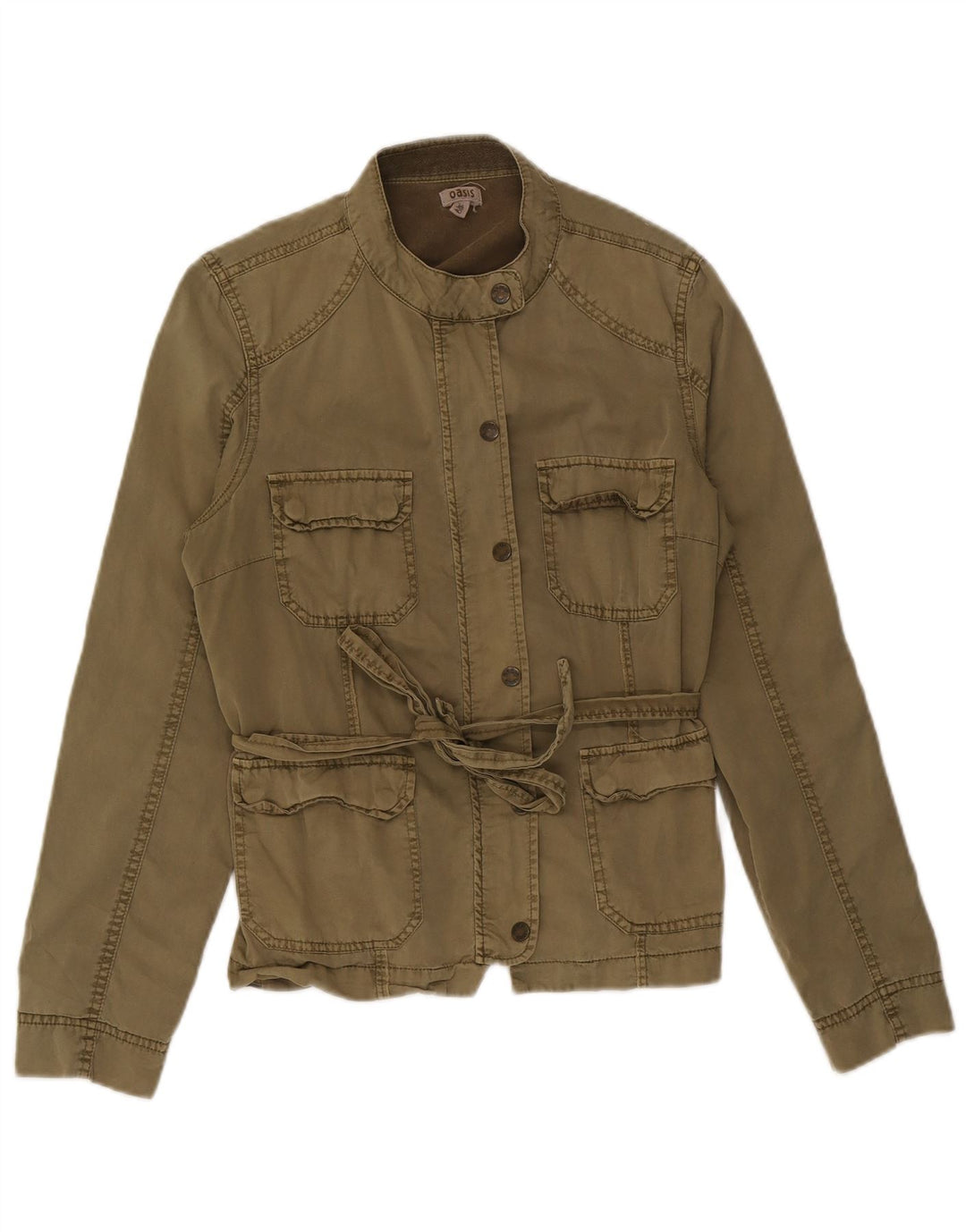 Jachetă Oasis pentru femei UK 14 Medium Khaki Bumbac