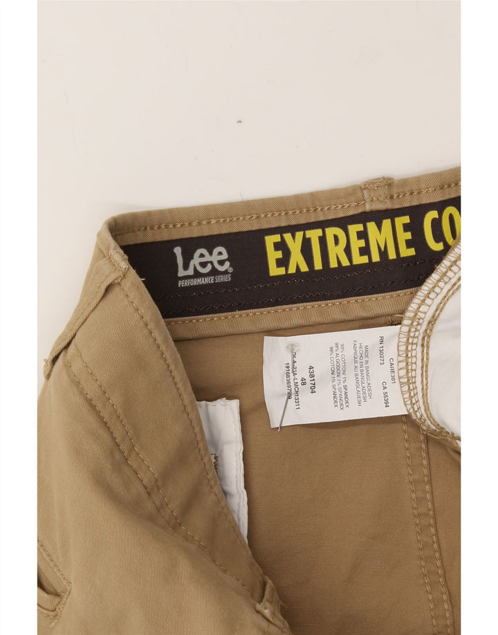 LEE Mens Cargo Shorts W48 4XL Beige Cotton Vintage Lee and Second-Hand Lee from Messina Hembry 