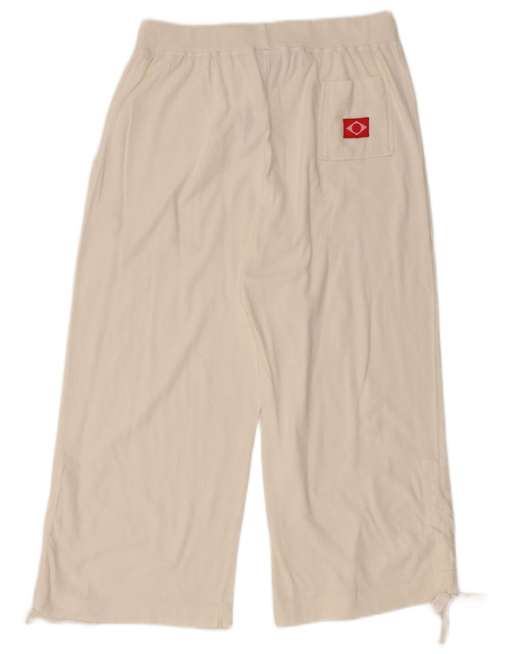 DIADORA Pantaloni de trening Capri cu picioare largi pentru femei UK 12 Medium White