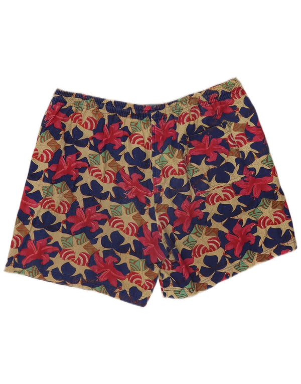 Pantaloni scurți de înot MONTANA pentru bărbați, bumbac floral multicolor XL