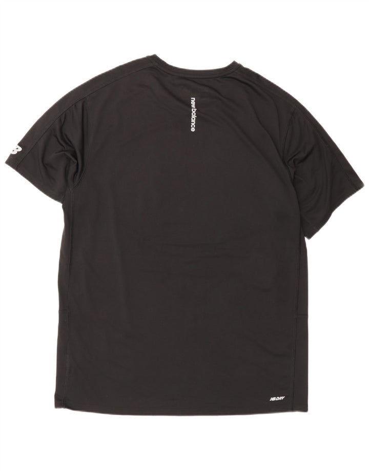 Tricou grafic pentru bărbați New Balance Top Mediu Negru