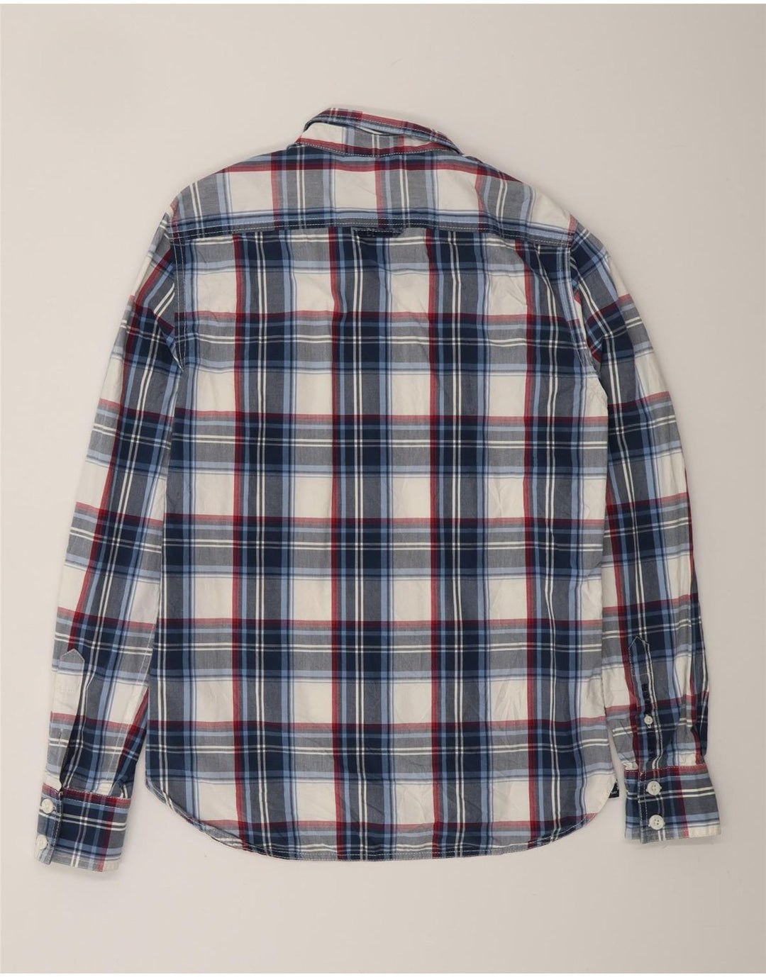Cămașă pentru bărbați SUPERDRY cu carouri mari bleumarin
