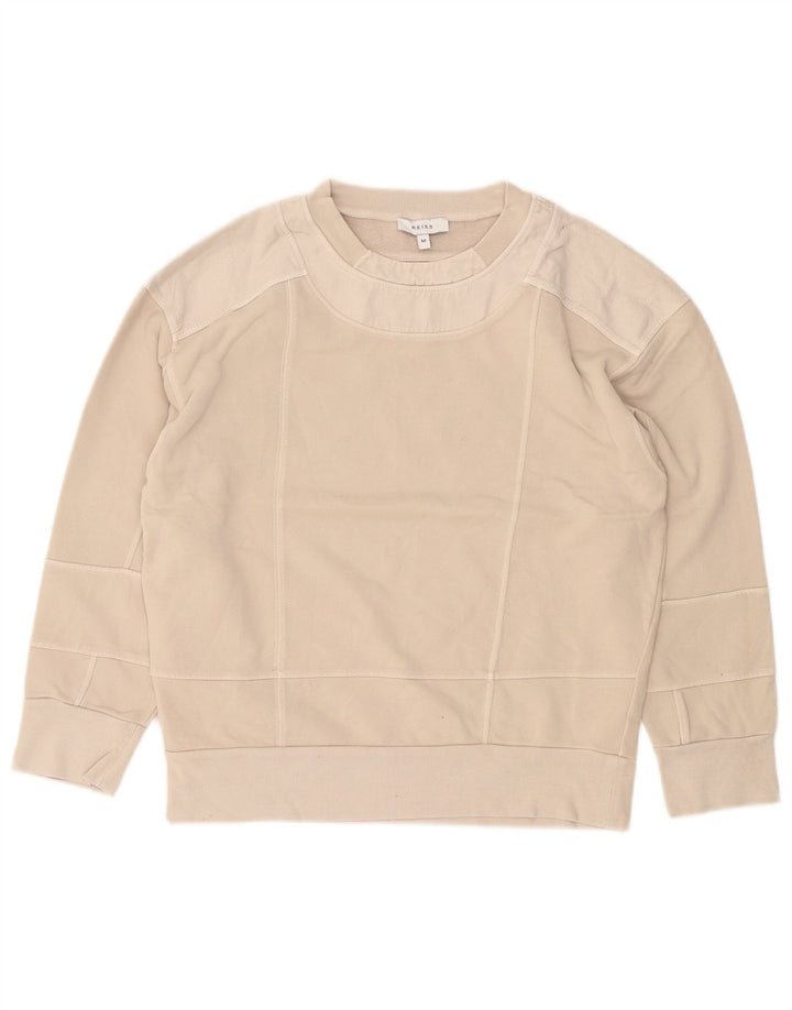 Pulover REISS pentru damă, UK 14, bumbac, bej mediu