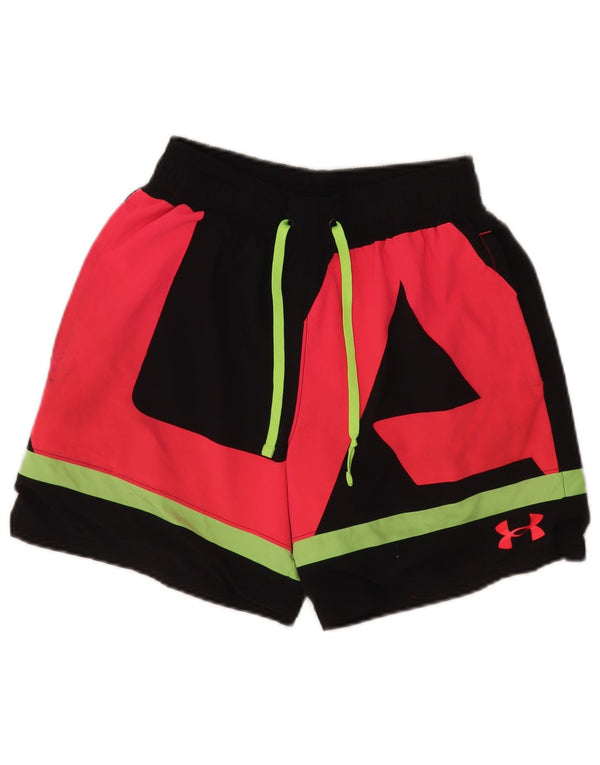 Pantaloni scurți de sport grafic Under Armour pentru bărbați, mici, negru, sport
