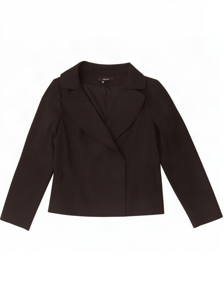 Blazer pentru femei Zara UK 14 Poliester mare cu dungi negre