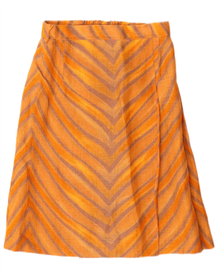 STIZZOLI Fustă A-Line Femei IT 42 Medium W28 Orange Dung Viscose