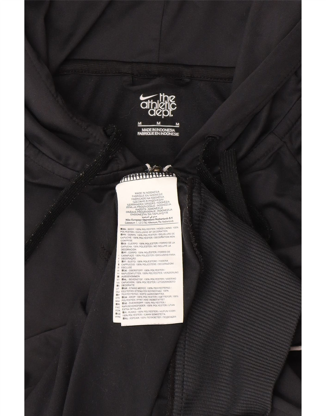 Pulover Nike pentru femei, cu fermoar, UK 14 Poliester mediu negru