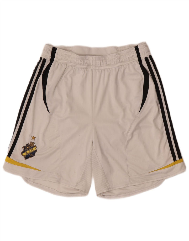 Pantaloni scurți sport pentru bărbați Adidas XL, alb, poliester color bloc