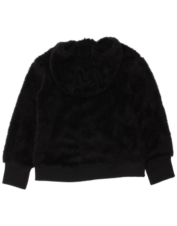 Jumper Nike pentru băieți, cu grafic standard, cu fermoar și gât, fleece, 6-7 ani, XS, negru