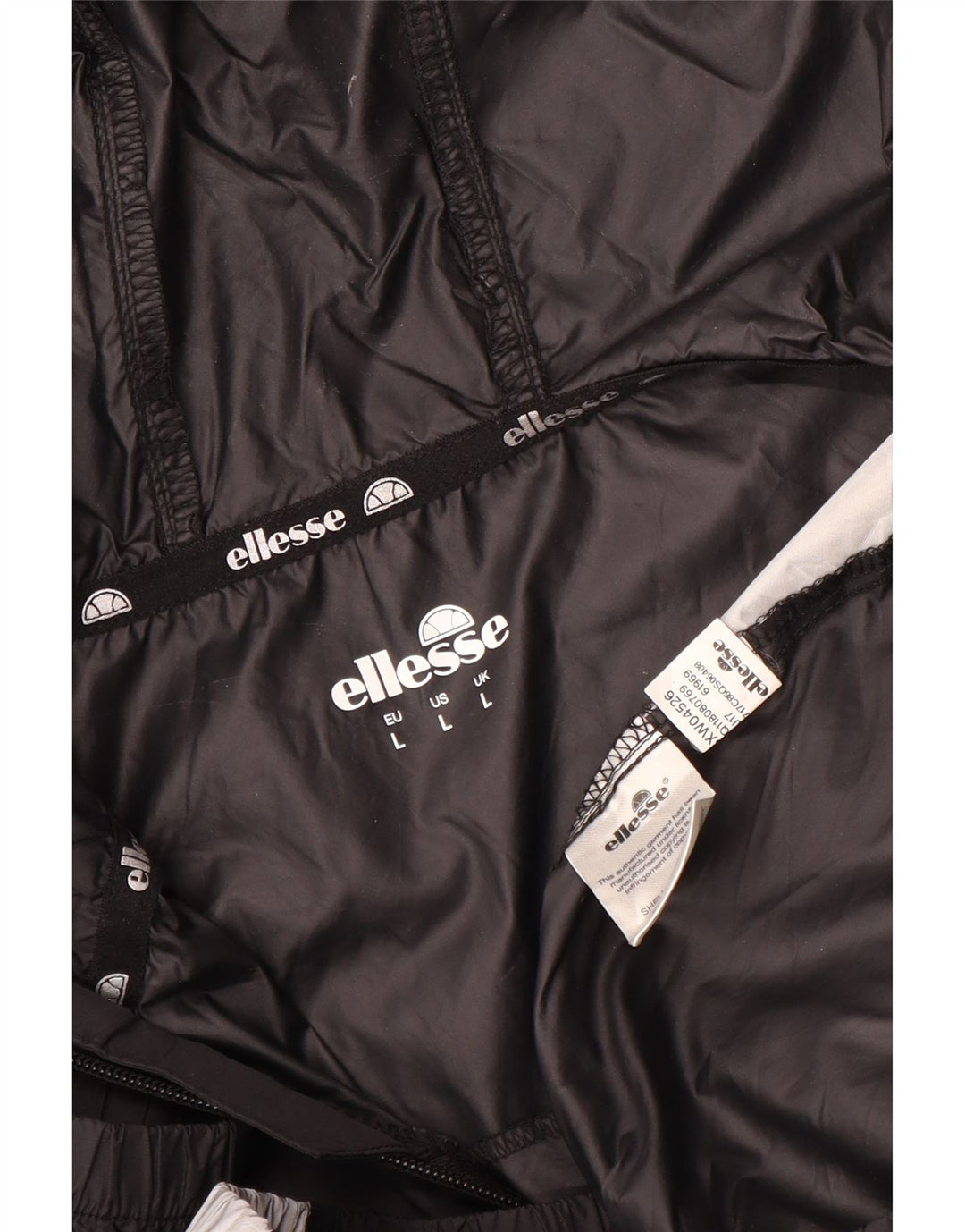 Jachetă anorak cu glugă pentru bărbați ELLESSE, UK 40, mare, negru, color block