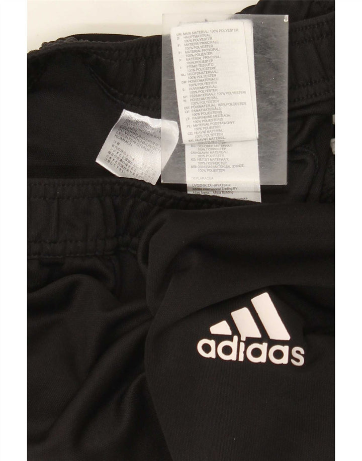 Pantaloni de trening Adidas pentru femei UK 12 Poliester mediu negru