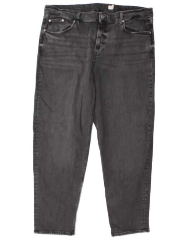 Blugi conici pentru femei Marks & Spencer UK 20 2XL W38 L29 bumbac gri
