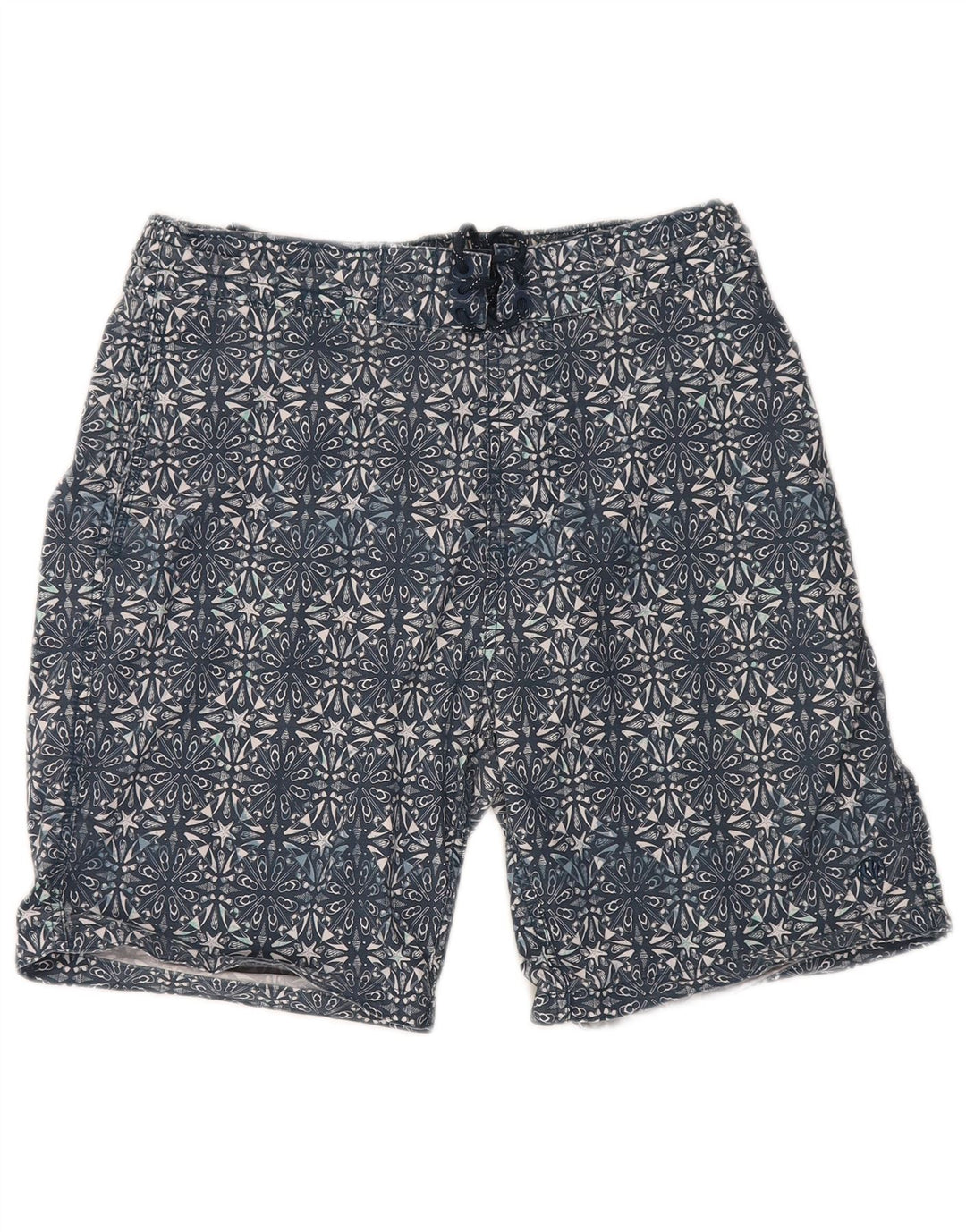 Pantaloni scurți de înot pentru bărbați Fat Face, bumbac geometric, albastru, mediu
