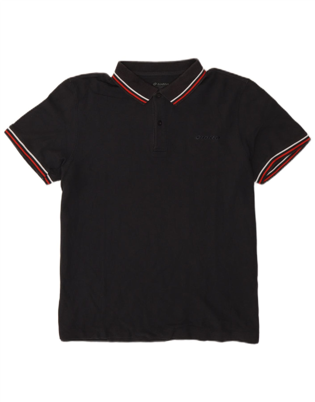 Tricou polo pentru bărbați Lotto XL cu dungi negre