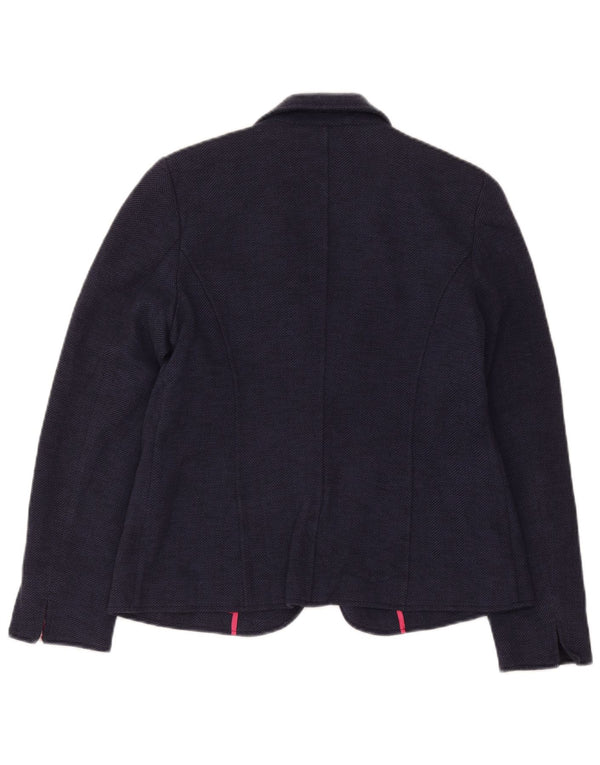 Sacou blazer pentru femei Joules cu 1 nasture UK 14, mare, bleumarin, în oase