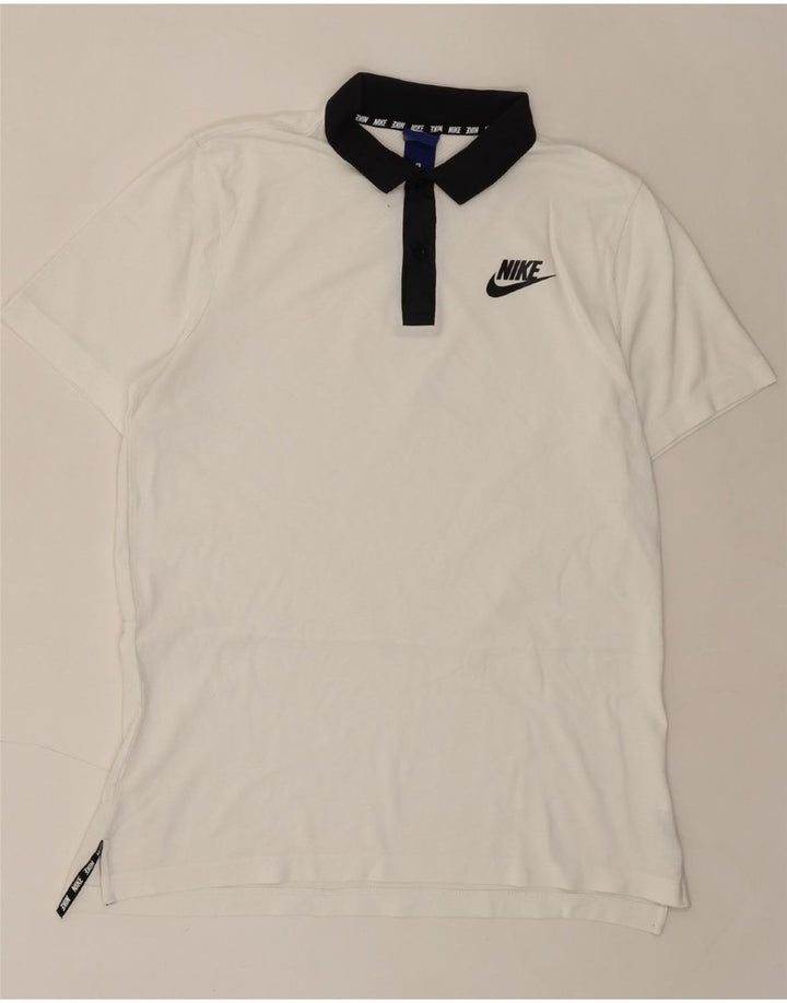 NIKE Mens Polo Shirt Large White Vintage Nike and Second-Hand Nike from Messina Hembry 