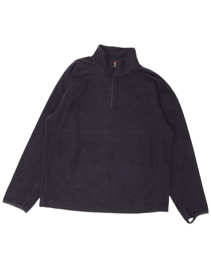 Pulover din lână Gap pentru bărbați, cu fermoar, XL, bleumarin