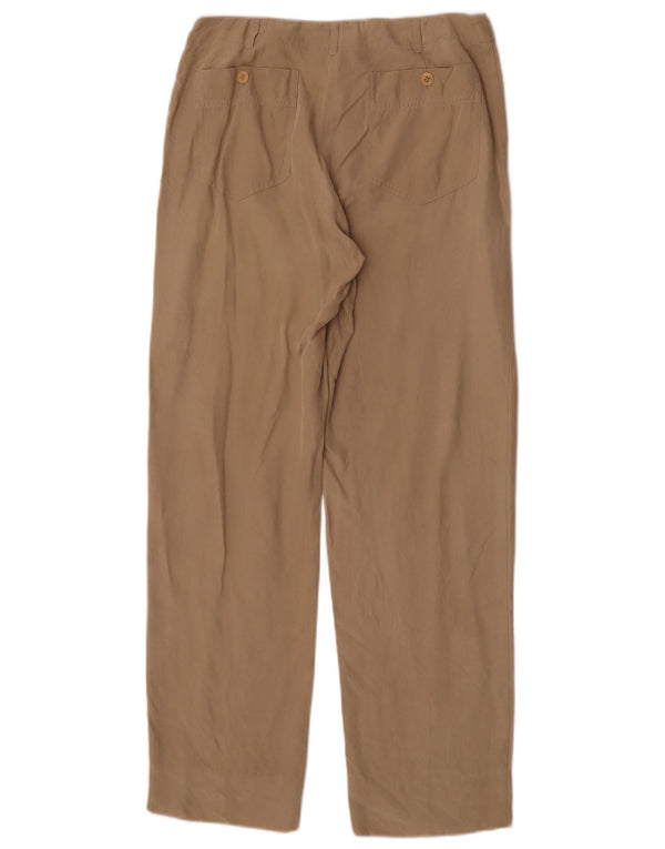 Pantaloni chino drepți Hobbs pentru femei UK 10 Small W26 L29 Bej Mătase