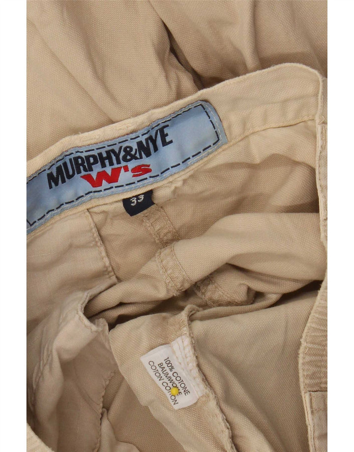 Murphy & Nye Pantaloni scurti cargo pentru femei W33, bumbac, bej, mari