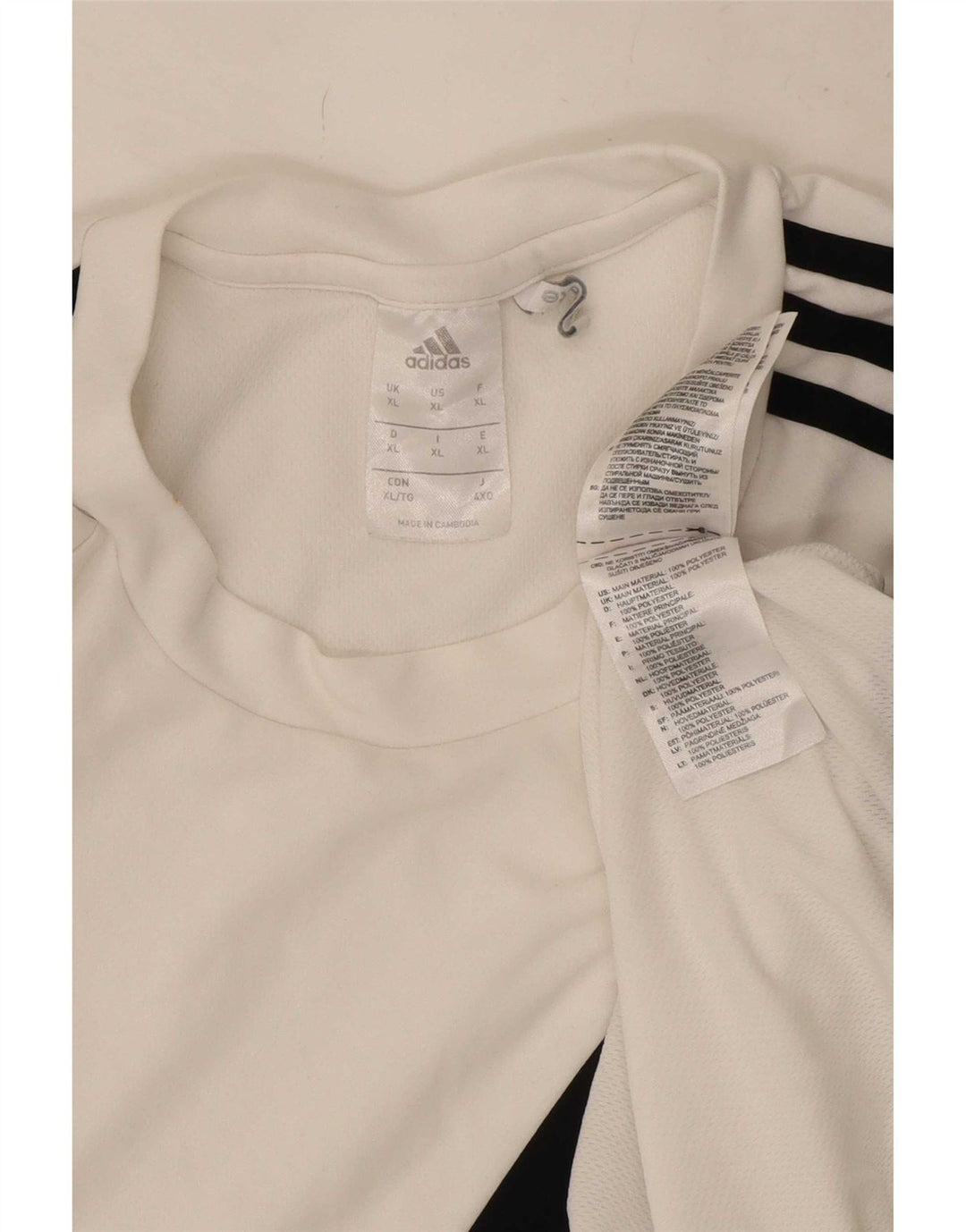 Tricou Adidas Climalite pentru bărbați Top XL, alb, poliester color bloc