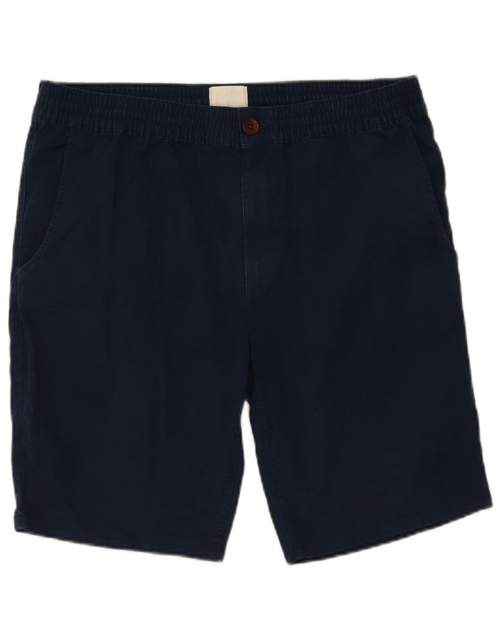 MARKS & SPENCER Pantaloni scurți chino pentru bărbați, mari W36, bumbac bleumarin