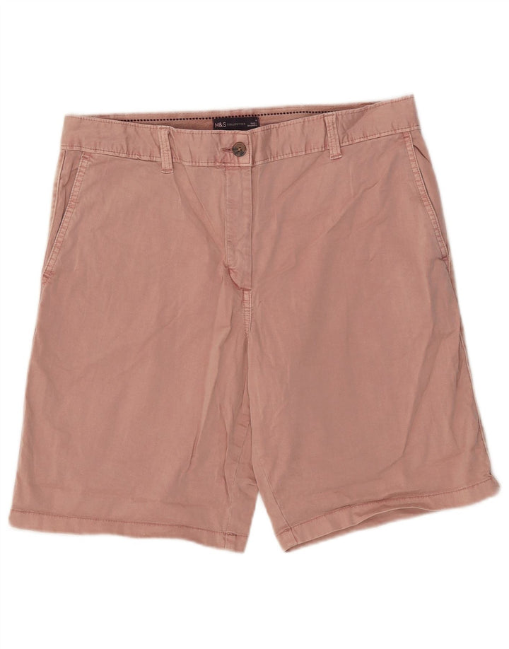 Pantaloni scurti chino pentru femei Marks & Spencer UK 14 Large W34 Pink