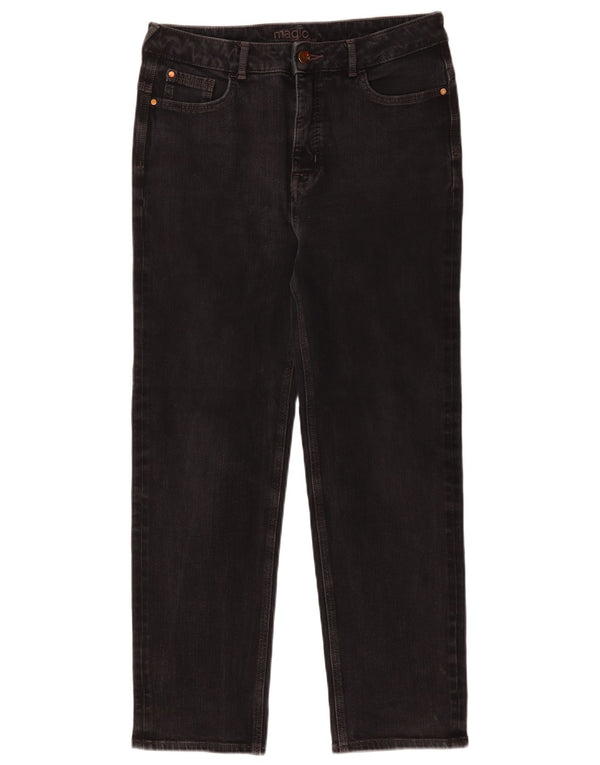 Blugi drepti pentru femei Marks & Spencer UK 14 Large W30 L26 Bumbac negru
