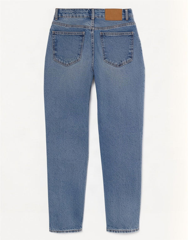 Zara Womens Distressed High Waist Jeans EU 36 XS W26 L25 Blue Cotton
