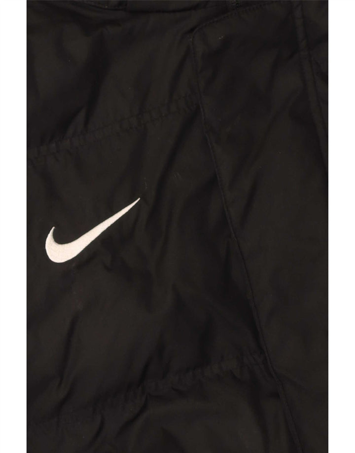 Jachetă căptușită cu glugă pentru bărbați Nike Storm-Fit UK 40 Poliester negru mare