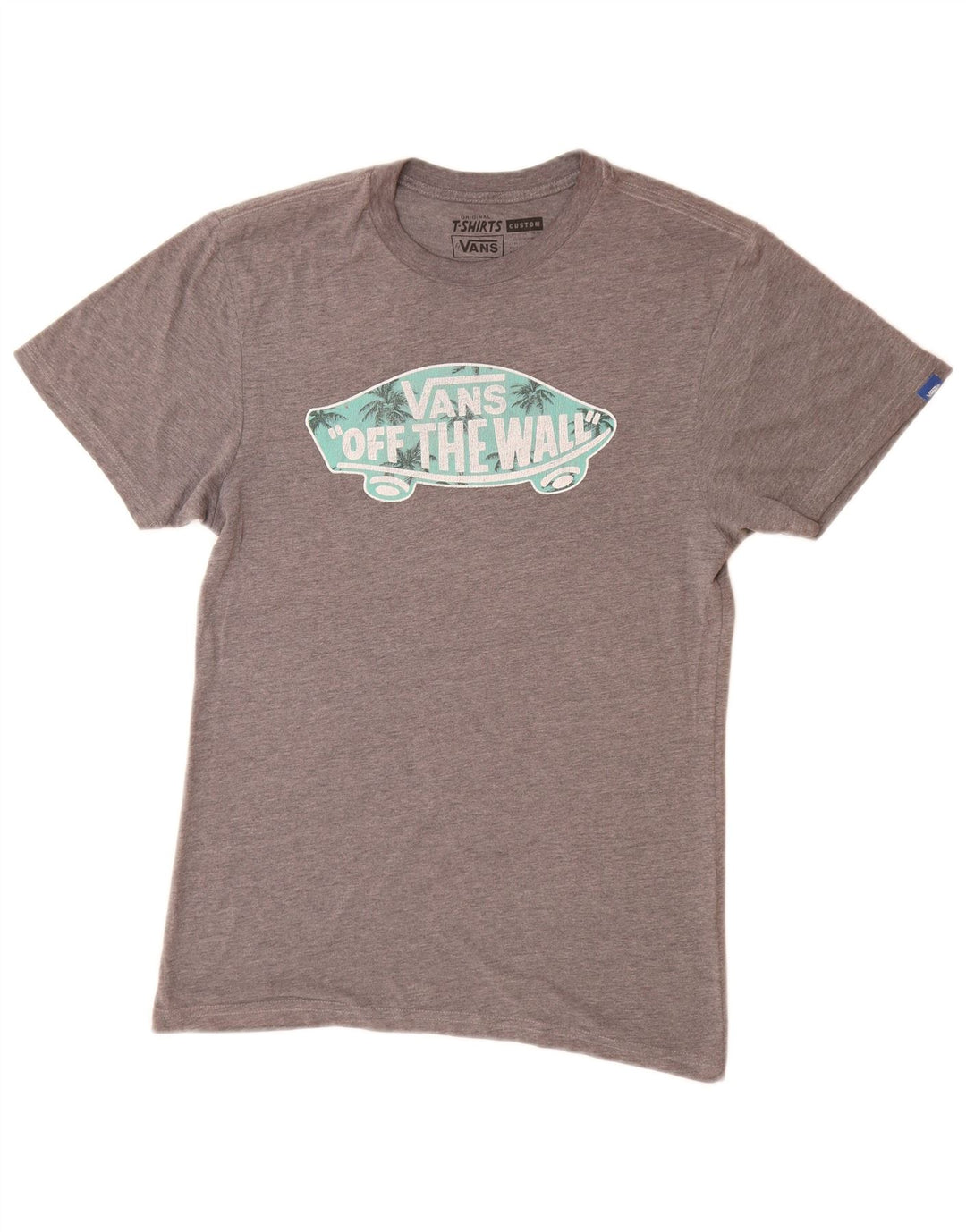 Tricou grafic personalizat Vans pentru bărbați Top mic gri