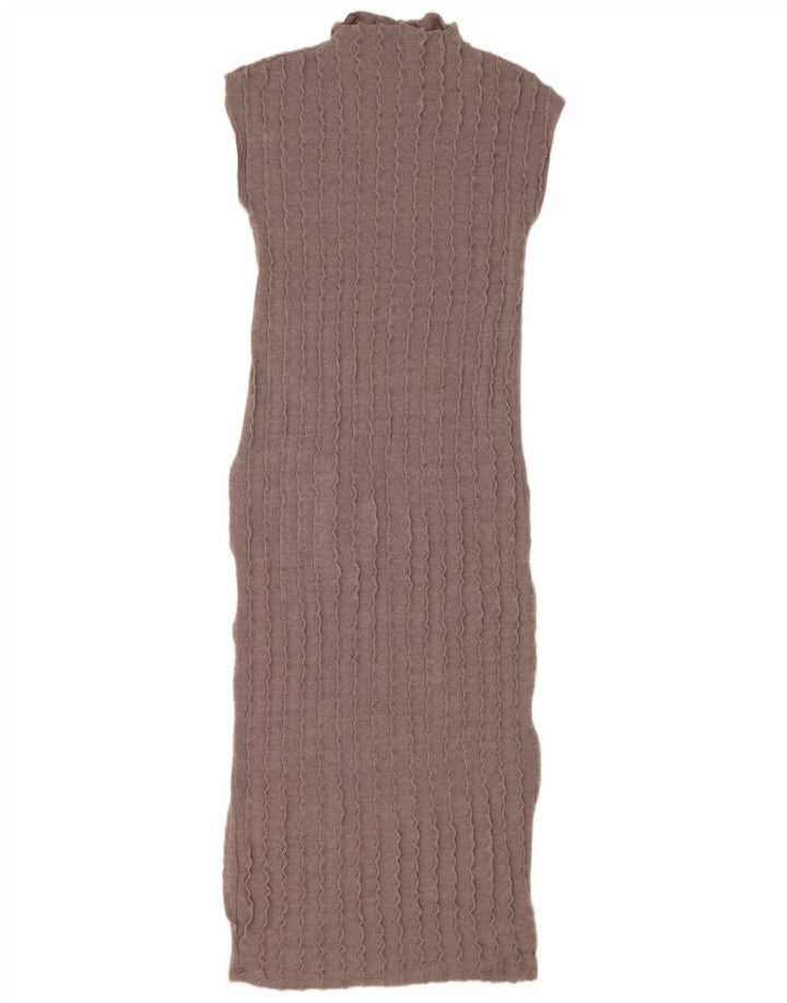 Rochie maxi fără mâneci pentru femei Zara UK 12, gri mediu