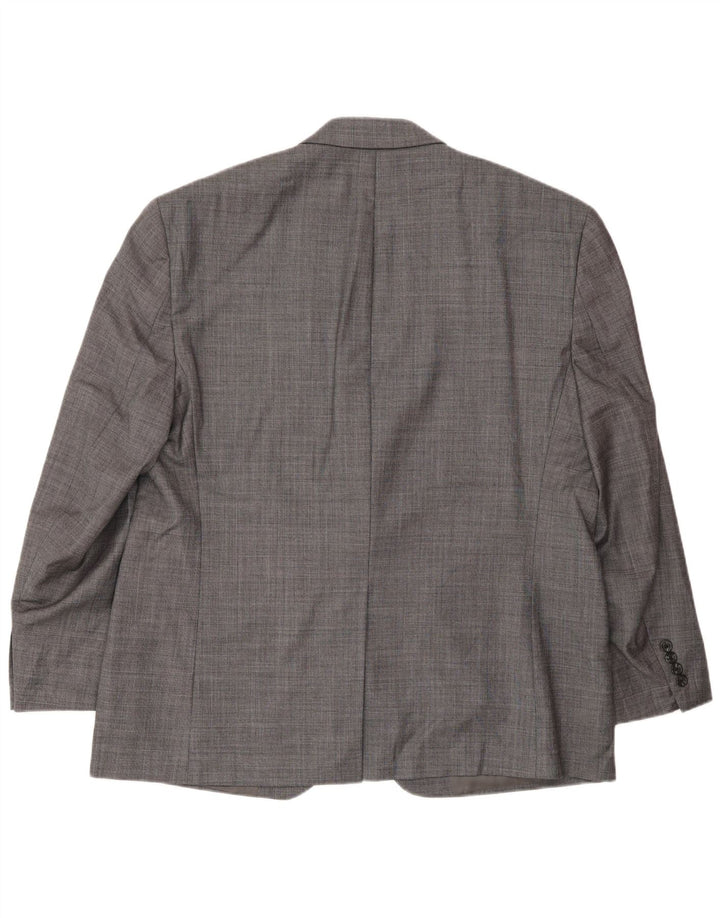 Jachetă Blazer pentru bărbați Chaps cu 2 nasturi UK 44 2XL Lână gri