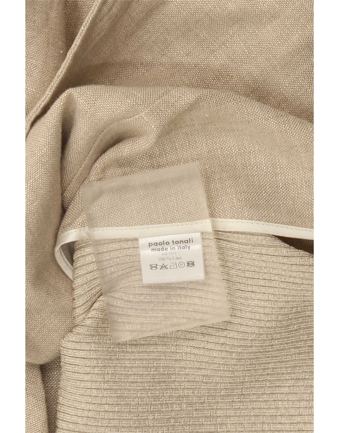 Paolo Tonali Jachetă Blazer Femei 1 Buton UK 12 Medium Bej In